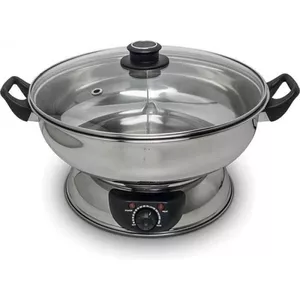 CHIMHOON Elektrischer Kochtopf für 3-5 Personen, 6L Antihaft