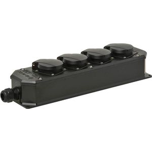 VD16 Verdeelblok 4VOUDIG 16A zwart