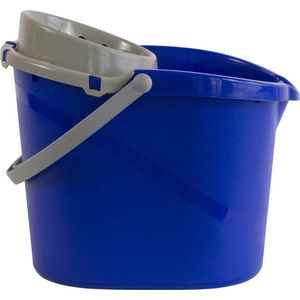 Mopemmer - Ovaal - 13 Liter - Blauw - Kunststof - Met Uitwringkorf