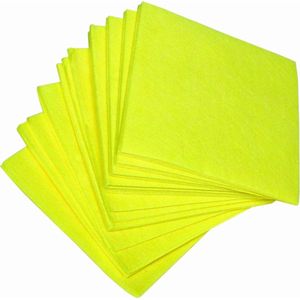 Vaatdoek viscose ca. 155 -grams ca. 38x40 cm geel extra zwaar set à 10 stuks