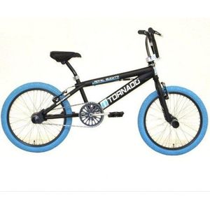 Tornado 20 Zoll Freestyle Bike Matte schwarze blaue Reifen 2000024