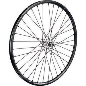 Voorwiel 28 inch 622 zwart zwarte spaak rollerbrake