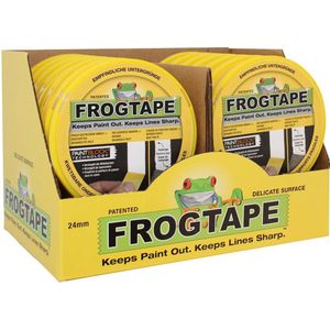 Frogtape - delicate afplaktape - Display à 14 rol - 24 mm x 41.1 m