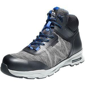 EMMA Safety MM43264738 Veiligheidsschoenen Athletic - Ademend geweven textiel voor optimaal comfort en prestaties - Model: New York - Maat EU: 38 - Kleur: Zwart & Grijs