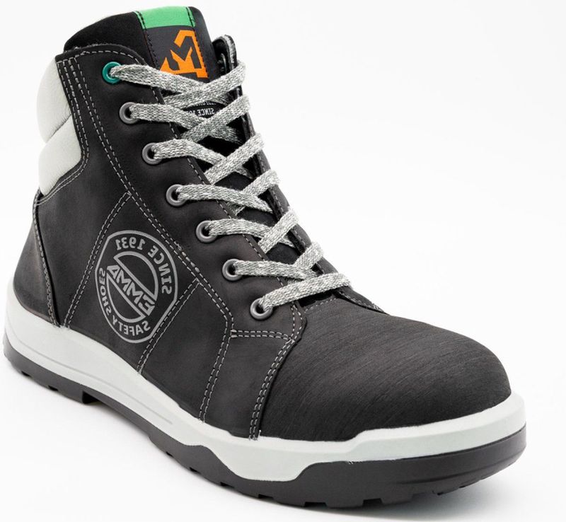 Emma Safety Footwear Clyde Industriële schoenen, uniseks, zwart, 38,5 EU, zwart.