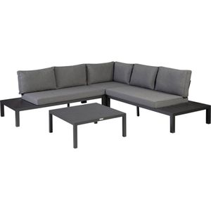 Exotan Loungeset La Vida - Aluminium - Wit - 63x245x245