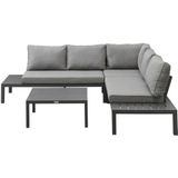 Exotan La Vida Loungeset - Aluminium/Antraciet