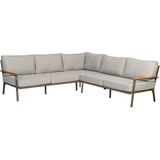 Exotan Exotan Loungeset Tuin Orlando - Aluminium - Champagne - 233x89x75