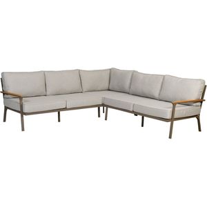 Exotan Exotan Loungeset Tuin Orlando - Aluminium - Champagne - 233x89x75