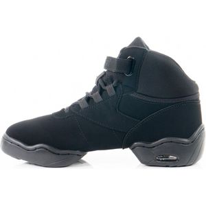 Danssneakers Zwart - Papillon PA1506 - Soepel Nubuck Leer - Zwart - (let op: valt Klein!!) - Maat 37