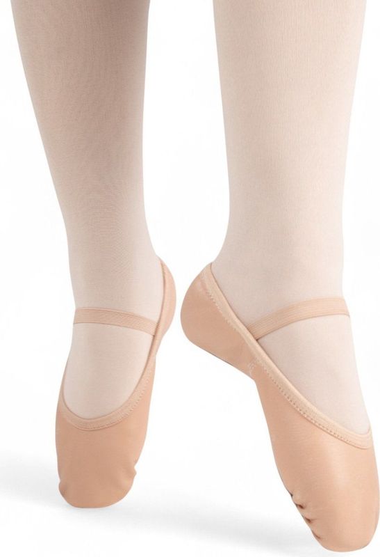 Papillon - PK1015 - Lederen Balletschoenen - Roze - Voor Kinderen - Volledige Zool