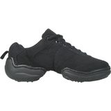 Papillon canvas low dans sneaker in de kleur zwart.