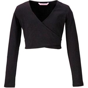 Papillon - Cross-Over Vest - Zwart - Katoen - Voor Meisjes