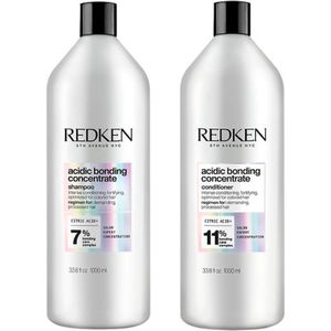 Redken Acidic Bonding Concentrate Shampoo 1000ml + Conditioner 1000ml - Voordeelverpakking