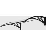 909 Outdoor Weerbestendige Deurluifel - Overkapping - UV-polycarbonaat en Aluminium - 100 x 80 cm