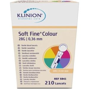 Klinion Softfine Lancet, Steriel, 28G - 210 st