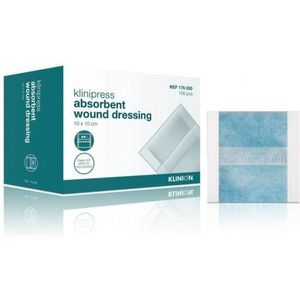 Klinion - Absorberend Wondverband - Zwaar Pulp Vulling - 10x10 cm - 100 Stuks