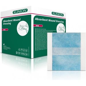 Klinion absorberend wondverband zwaar pulp vulling steriel 10x10cm (50 stuks) Klinion