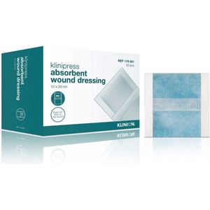 Klinion absorberend wondverband zwaar pulp vulling steriel 10x20cm (35 stuks) Klinion