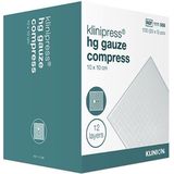 Klinion gaaskompres HG steriel 12-laags 5x5cm 100 stuks Klinion