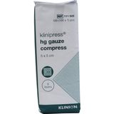 Klinion gaaskompres HG 8-laags 5x5cm (100 stuks) Klinion