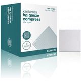 Klinion gaaskompres HG 8-laags 10x10cm (100 stuks) Klinion