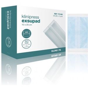 Klinion Exsupad zwaar absorberend wondverband steriel 10x20cm (35 stuks) Klinion