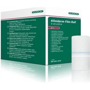 Klinion Kliniderm Film Roll wondfolie niet steriel 5cm x 10m Klinion