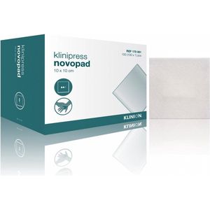 Klinion Novopad absorberend verband steriel 10x10cm (100 stuks) Klinion