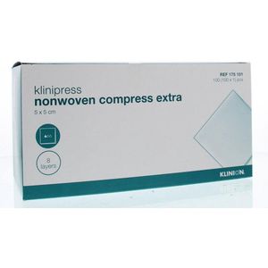 Klinion - Non-woven Kompres - 5 x 5 cm - Extra - 100 Stuks