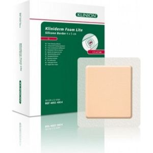 Kliniderm - Foam Silicone Lite - Schuimverband - 4x5cm - Polyurethaan