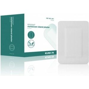 Kliniplast Island waterdichte eilandpleister 6x7cm Klinion - Wit - Non woven - XL pleister - Waterdicht