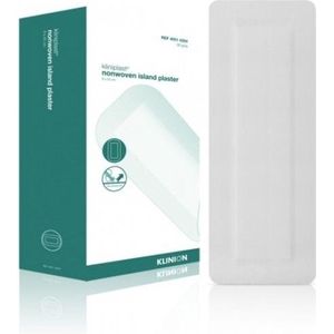 Kliniplast Island waterdichte eilandpleister 9x25cm Klinion - Wit - Non woven - XL pleister - Waterdicht