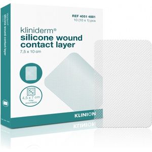 Klinion - Kliniderm - Wondcontactlaag - Transparant - Siliconen - 5x7,5cm
