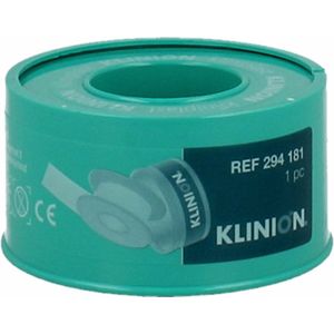 hechtpleister kunstzijde met ring 5m x 2,5cm Klinion