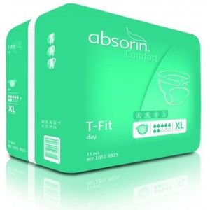 Absorin - Comfort T-Fit Day - Incontinentiemateriaal - 15 Stuks - Maat XL