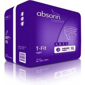 Absorin Comfort t-fit night maat XL  15 stuks