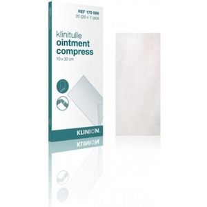 Klinitulle zalfkompres 10 x 30cm steriel 20 stuks