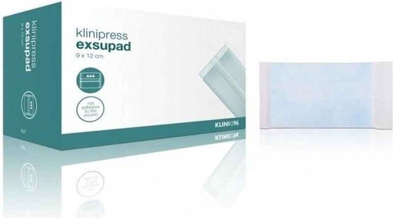 Klinion Exsupad zwaar absorberend wondverband niet steriel 9x12cm (100 stuks) Klinion
