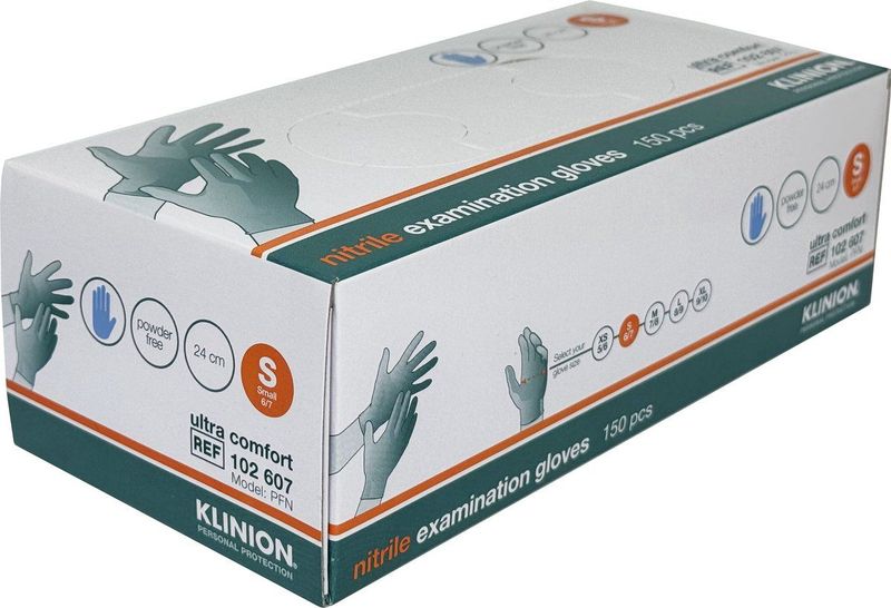 Klinion - Soft Nitrile Indigo - Onderzoekshandschoenen - Poedervrij - 150 Stuks