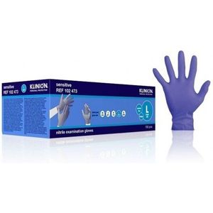 Klinion Soft Nitrile Indigo handschoenen poedervrij 150 stuks
