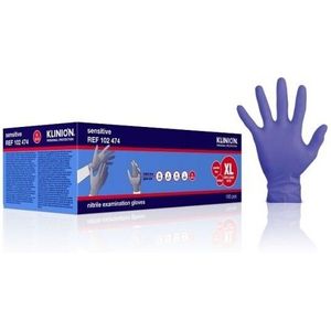 Klinion Nitrile Sensitive handschoenen - paars - XL 9/10 - 150 stuks