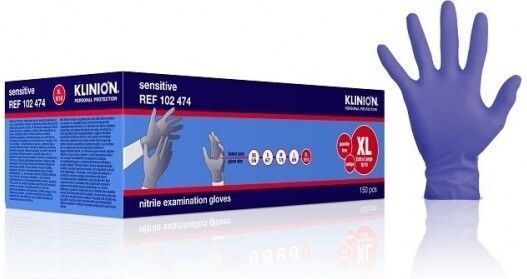 Klinion - Soft Nitrile Indigo - Handschoenen - Poedervrij - 150 Stuks
