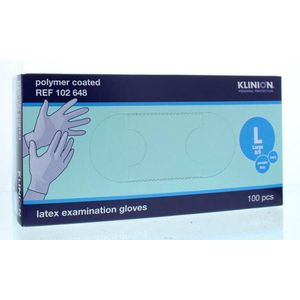 Klinion protection latex handschoenen poedervrij L Klinion - Wit - Latex - Poedervrij