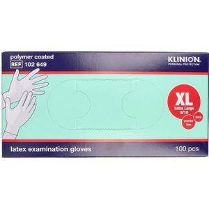 Klinion - Latex Handschoenen - Ivoor - Poedervrij - 100 Stuks