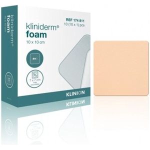 Klinion - Kliniderm Foam - Schuimverband - 10 x 10 cm - 10 Stuks