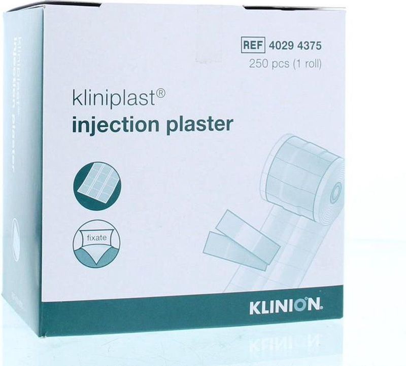 Klinion - Injectiepleisters - Rol 4 cm x 5 cm - 250 Stuks