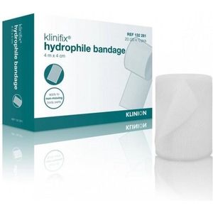 Klinifix Hydrofiel fixatiewindsel 4m x 4cm Klinion