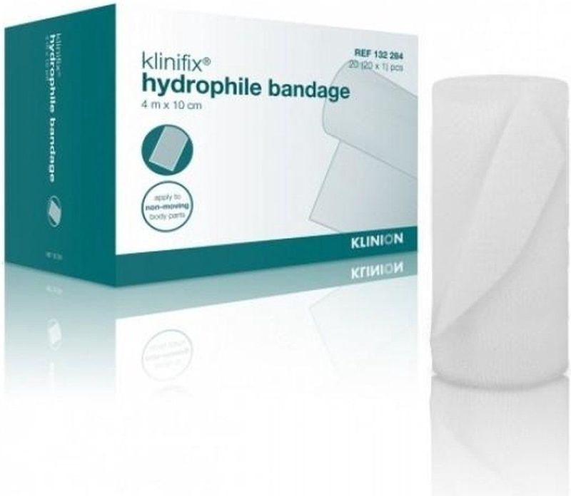 Klinifix Hydrofiel fixatiewindsel 4m x 10cm Klinion