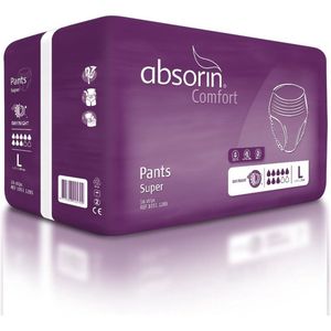 Absorin Comfort pants super maat L tot 130cm  16 stuks